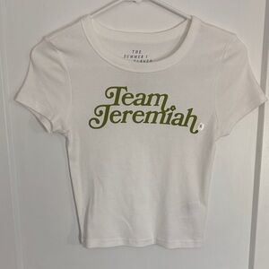 American Eagle Outfitters White Team Jeremiah Tee